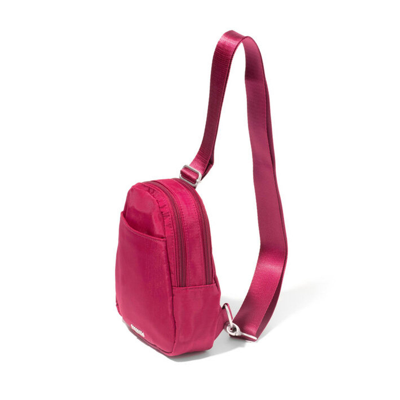 Baggalini Women's Double ZIp Mini Handbag - Beet Red