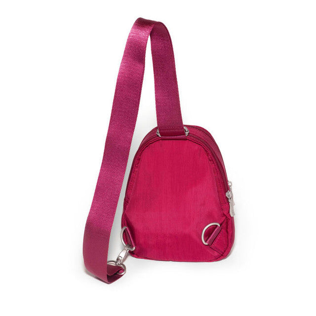 Baggalini Women's Double ZIp Mini Handbag - Beet Red