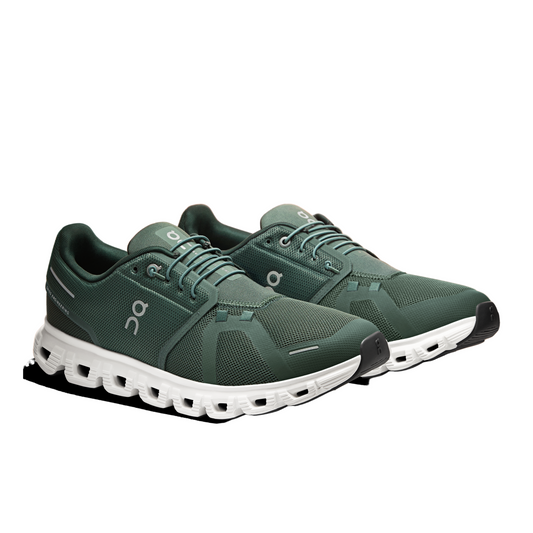 Men's On Cloud 6 Running Shoes - Olive/Evergreen