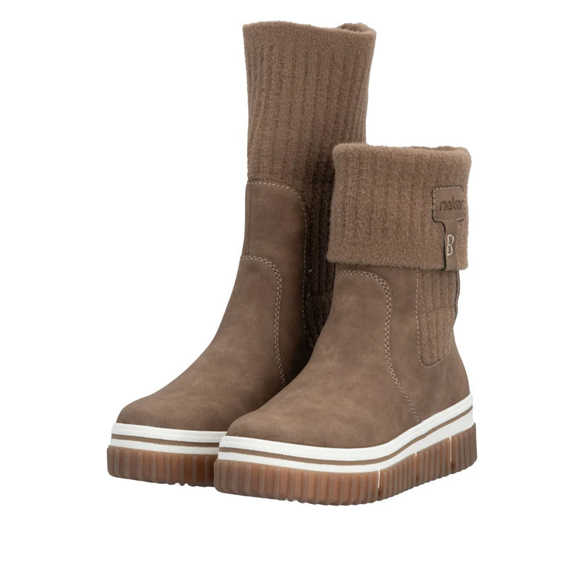 Rieker Women's Trude 50 Short Boot - Brown