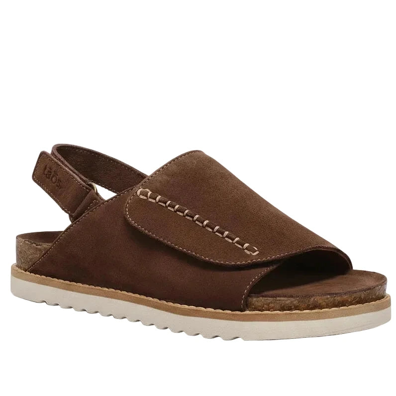 Taos Women's Abstract Sandal - Chocolate Suede