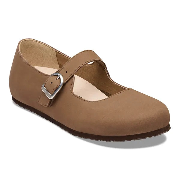 Birkenstock Women's Santa Clarita Nubuck Leather Women- Dark Tea