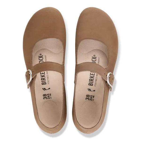 Birkenstock Women's Santa Clarita Nubuck Leather Women- Dark Tea