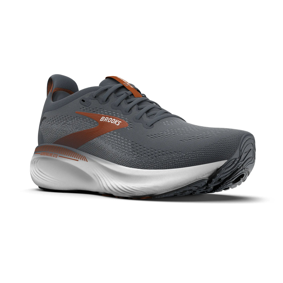 Brooks Men's Adrenaline 25 GTS Running Shoes - Turbulence/Bombay Brown/Grey