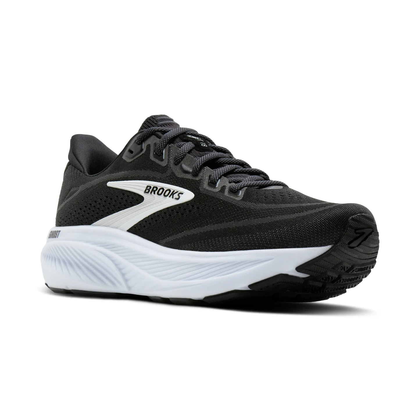 Brooks Men's Ghost 18 Running Shoe - Black/Grey/White