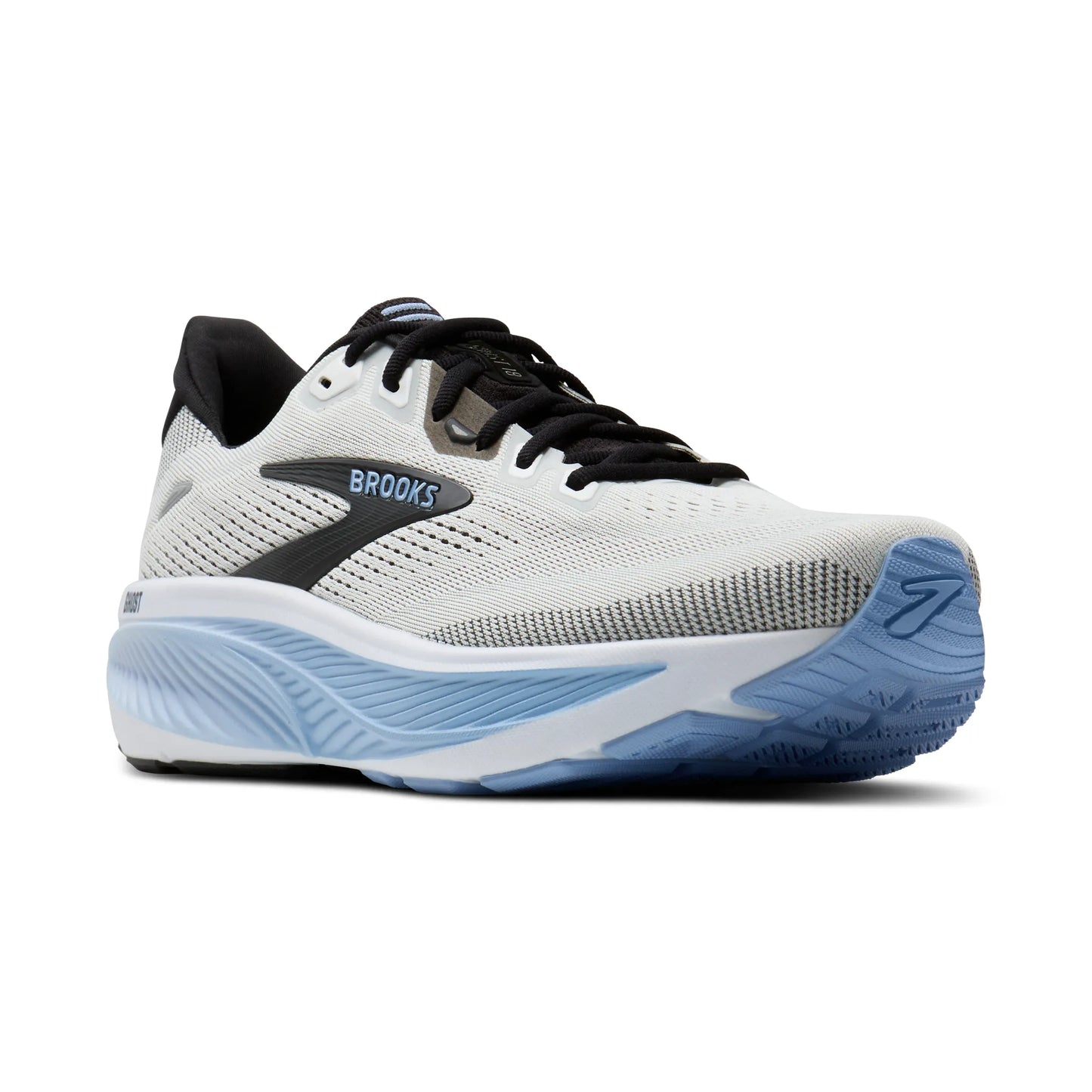 Brooks Men's Ghost 18 Running Shoe - White/Black/Open Air