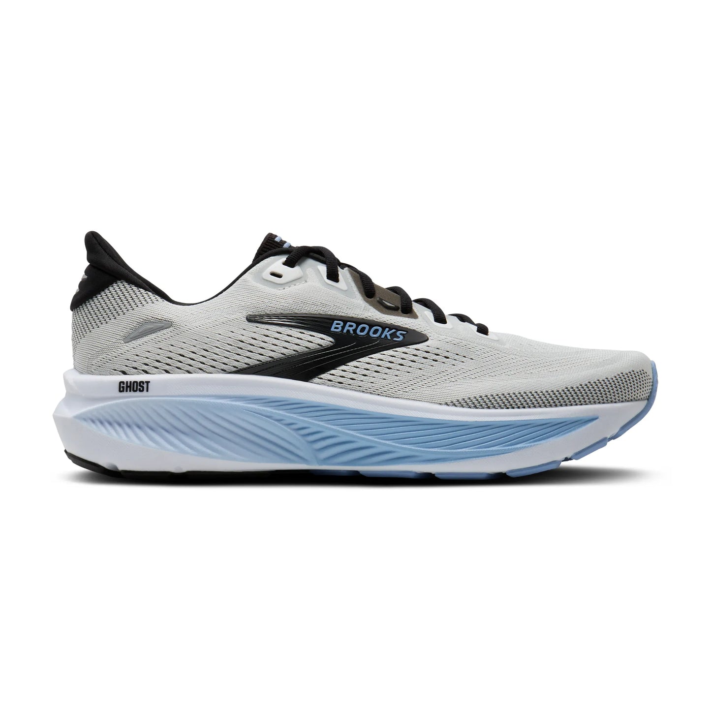 Brooks Men's Ghost 18 Running Shoe - White/Black/Open Air