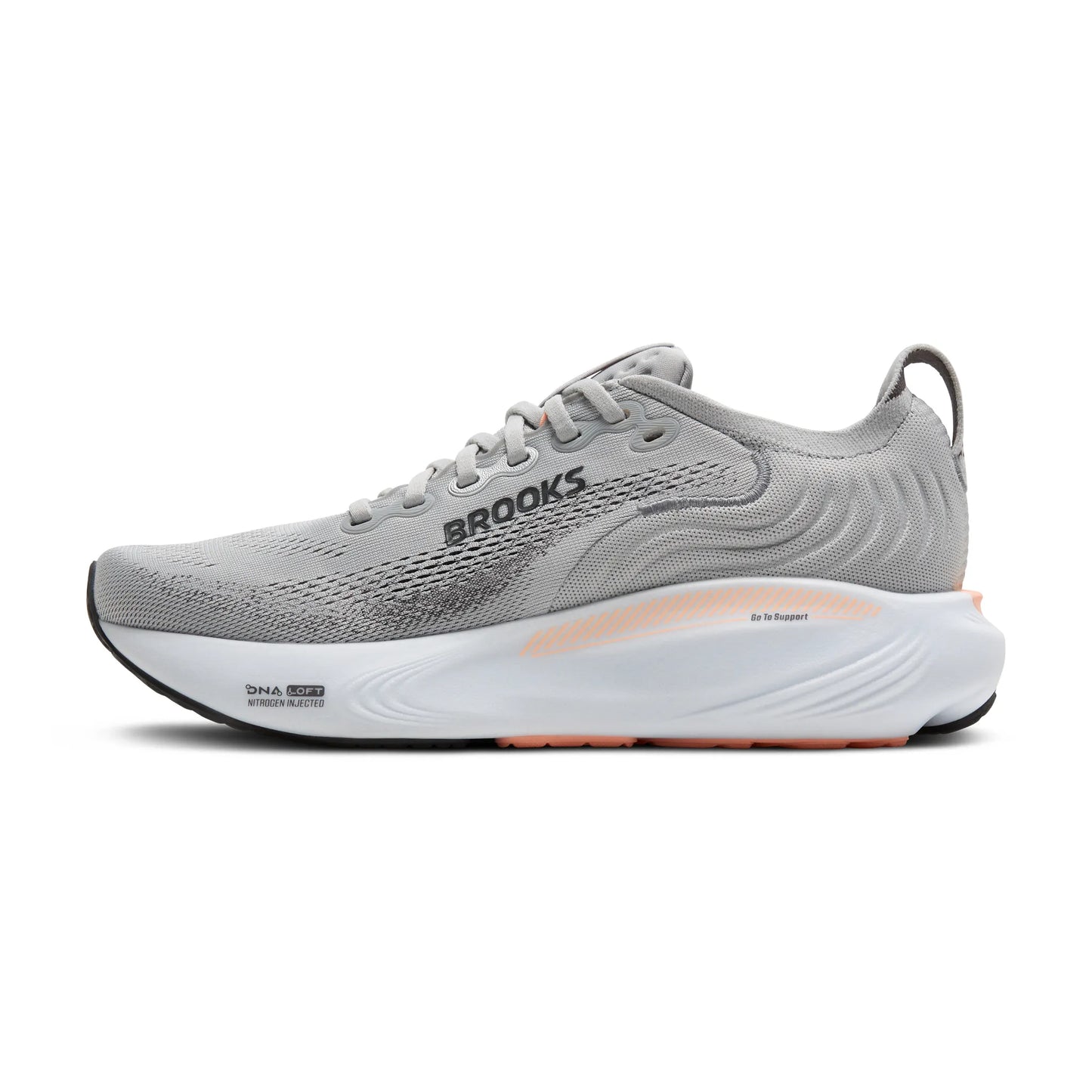 Brooks Women's Adrenaline GTS 25 - Grey/Blackened Pearl/Coral