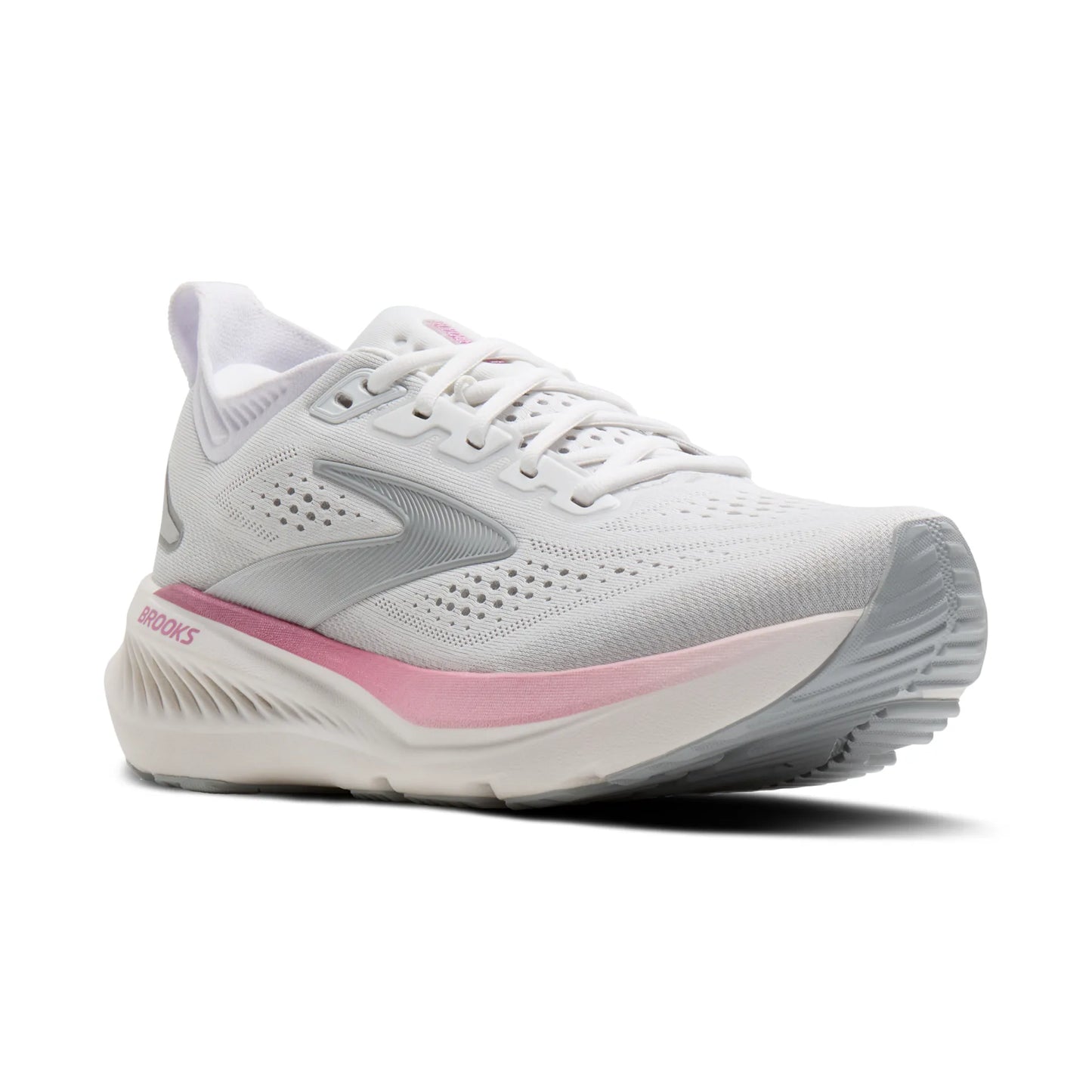 Brooks Women's Glycerin 23 Running Shoes - White/Harbor Mist/Metallic