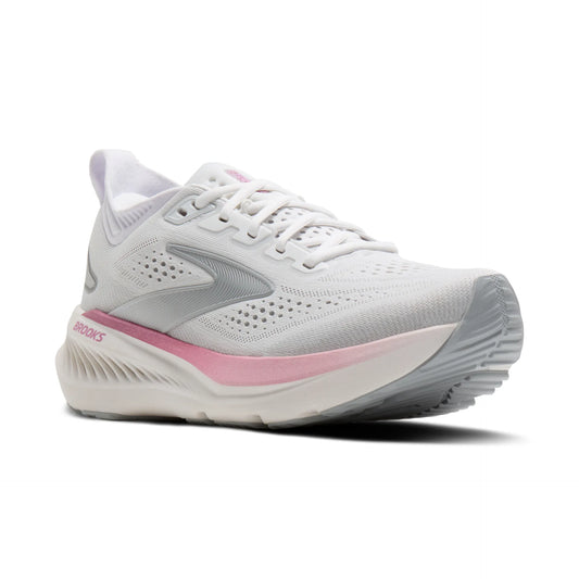 Brooks Women's Glycerin 23 Running Shoes - White/Harbor Mist/Metallic