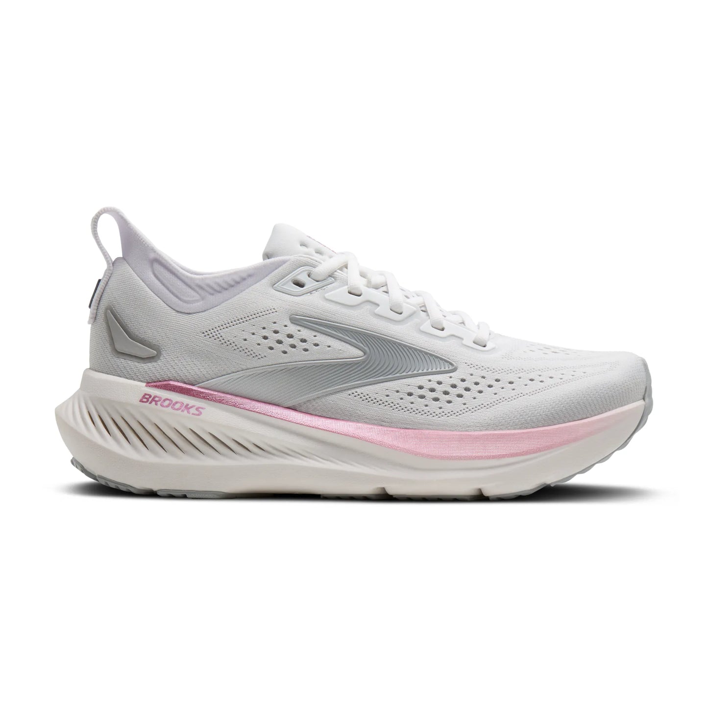 Brooks Women's Glycerin 23 Running Shoes - White/Harbor Mist/Metallic