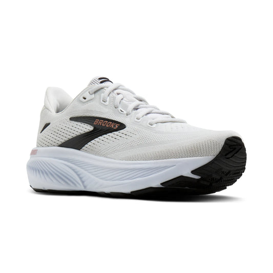 Brooks Women's Ghost 18 Running Shoe - White/Black/Rose Gold