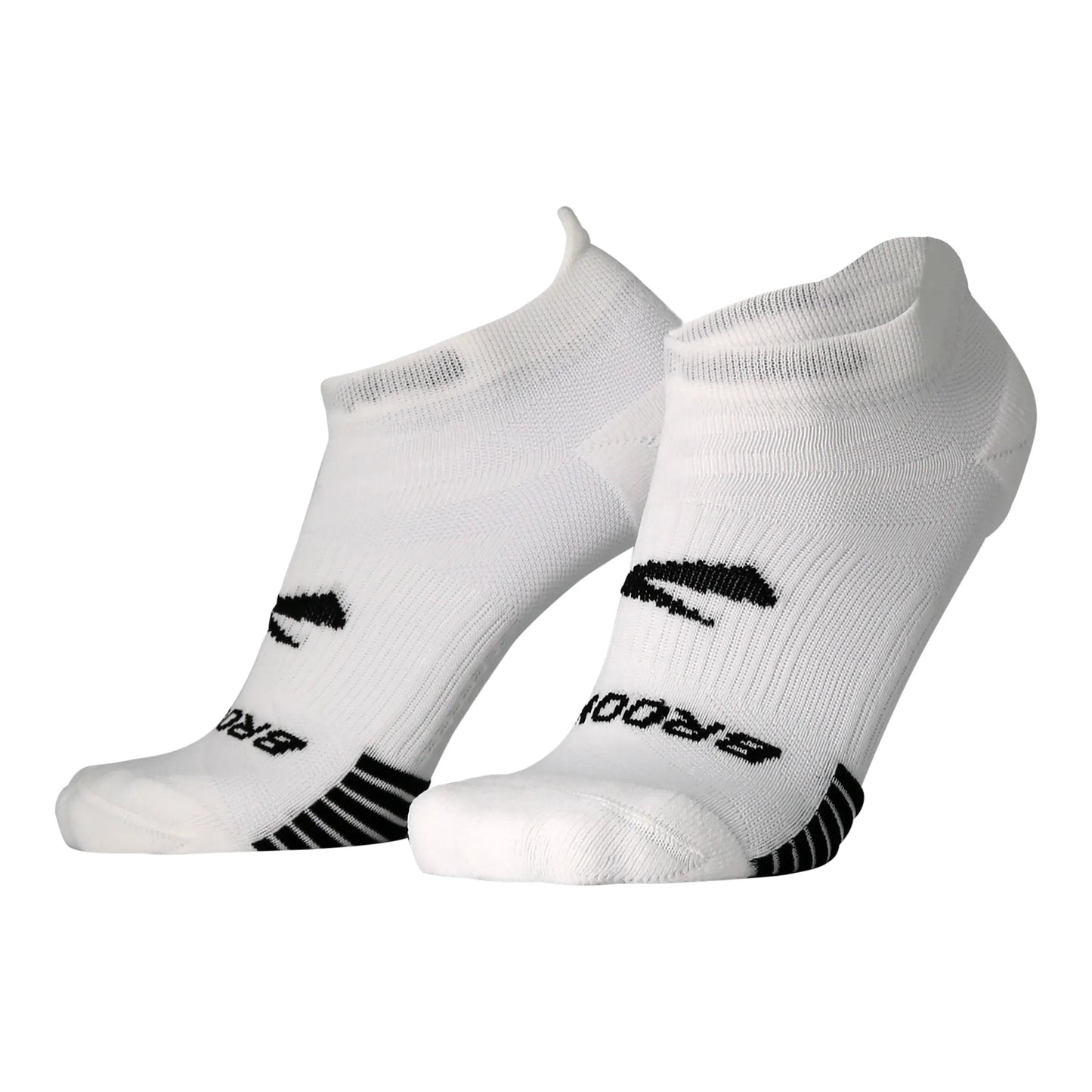 Brooks Ghost Lite No Show Socks Two Pack - White