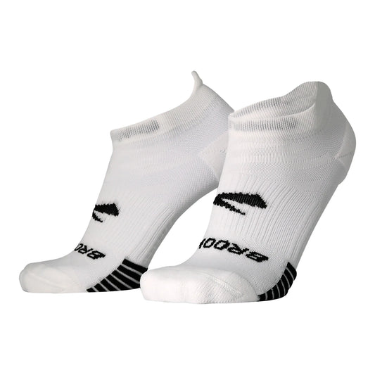 Brooks Ghost Lite No Show Socks Two Pack - White