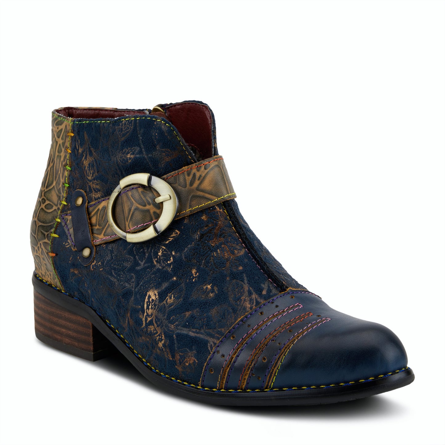 Spring Step Georgiana Bootie - Blue Multi