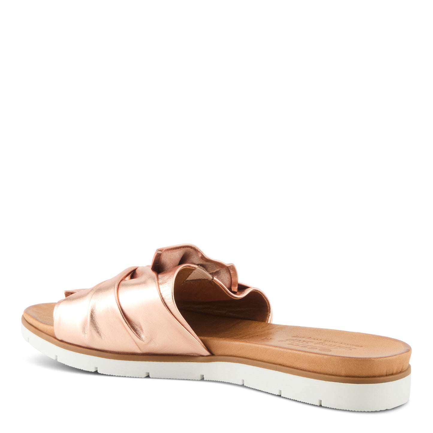 Spring Step Women's Lavona Slip On Slide Sandal - Rose Gold