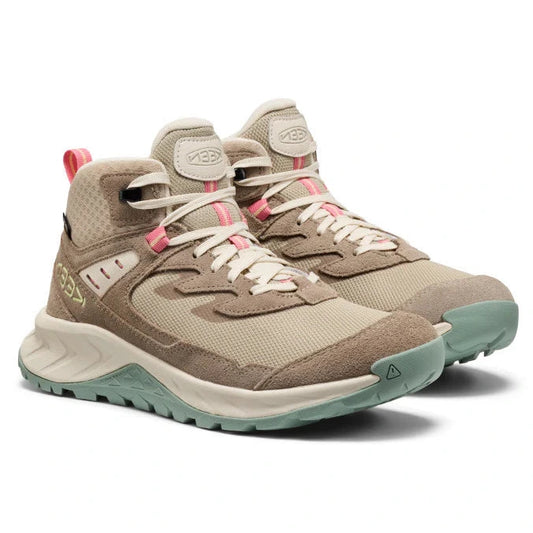 Keen Women's Hightrail Waterproof Hiking Boot- Brindle/Pink Lemonade
