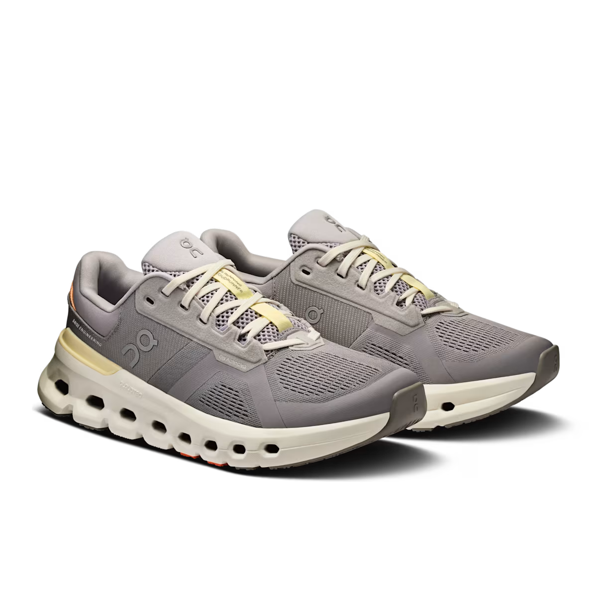 On Women's CloudRunner 2 Supportive Running Shoes- Lilac/Ivory