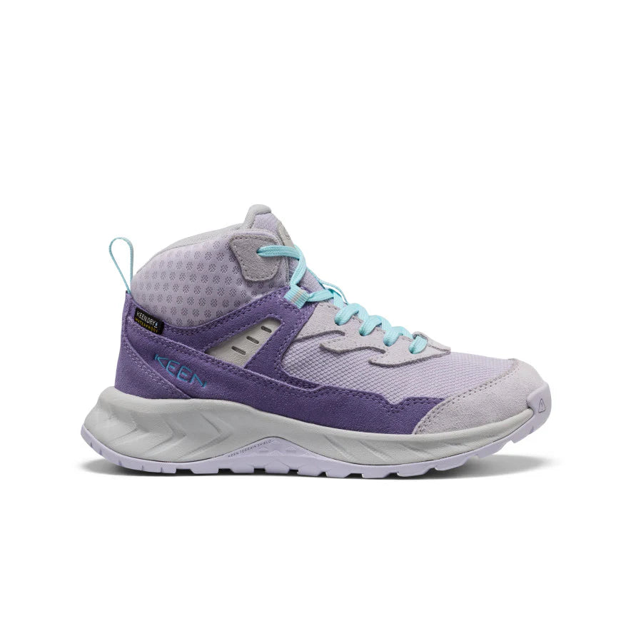 Keen Big Kids' Hightrail Waterproof Hiking Boot- Purple Haze/Thistle