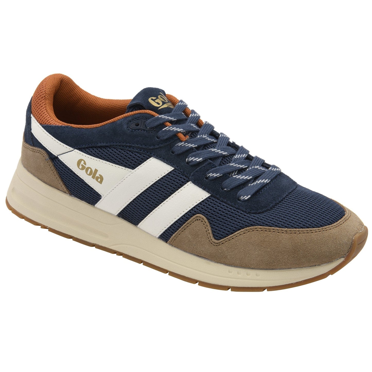 Gola Classics Men's Delta Sneakers - Navy/Tobacco/Off White
