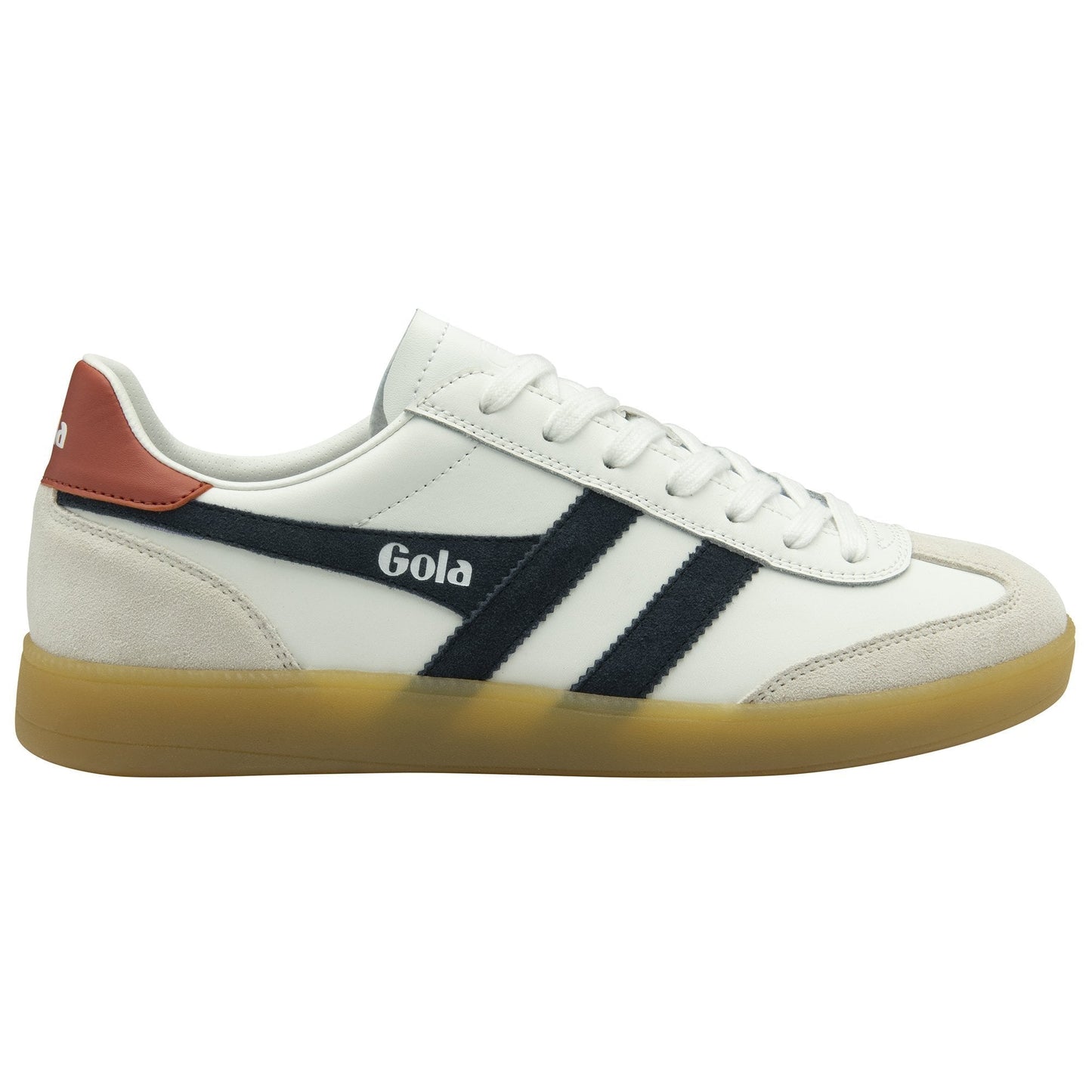 Gola Men's Viper Retro Leather Sneakers - White/Navy/Rust/Gum