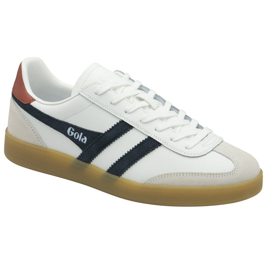 Gola Men's Viper Retro Leather Sneakers - White/Navy/Rust/Gum