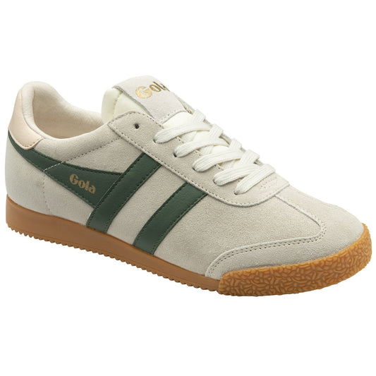 Gola Women's Elan Classic Sneakers - Wheat/Evergreen/Pearl Pink