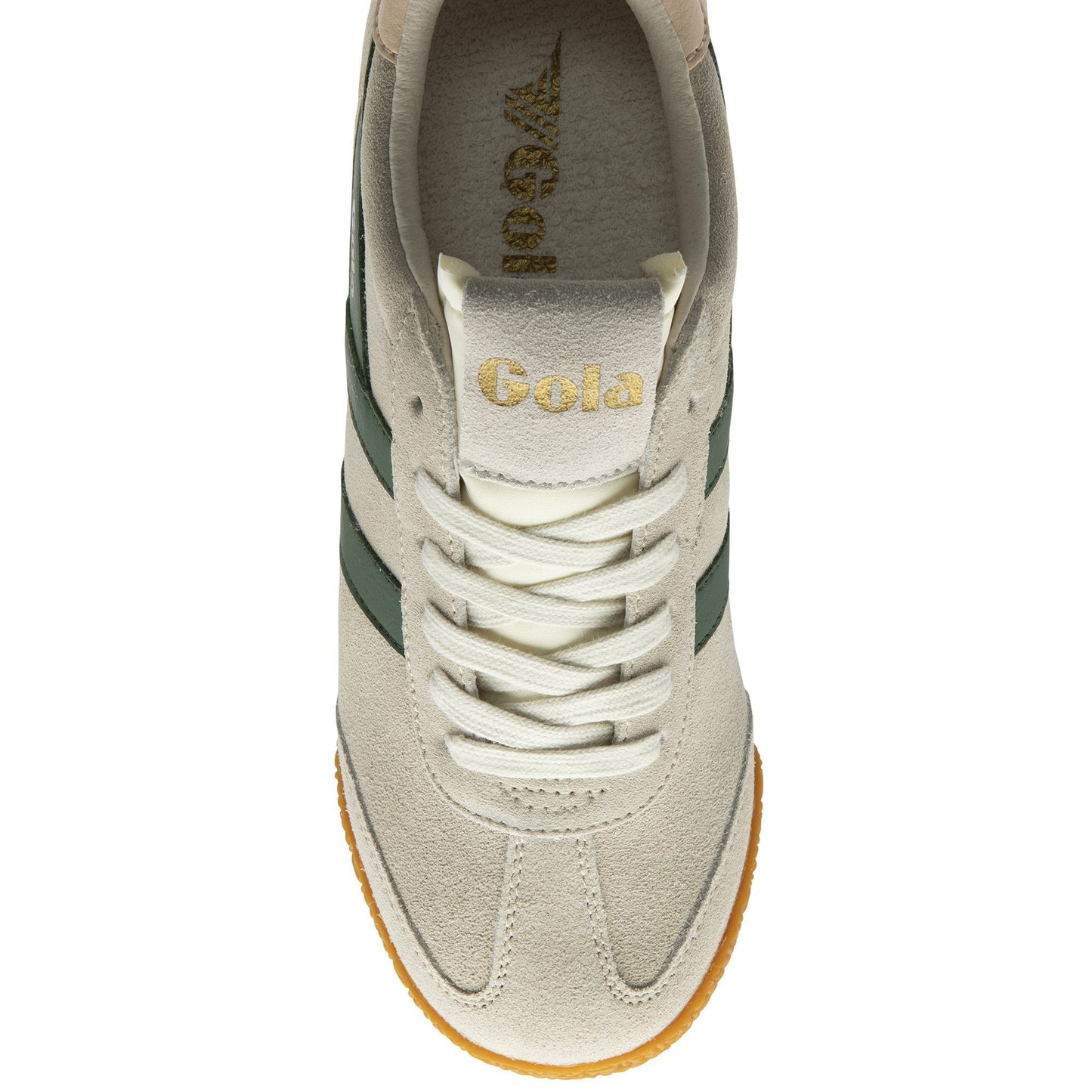 Gola Women's Elan Classic Sneakers - Wheat/Evergreen/Pearl Pink