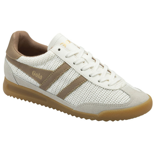 Gola Women's Tornado Zephyr Retro Sneakers - Off White/Light Caramel