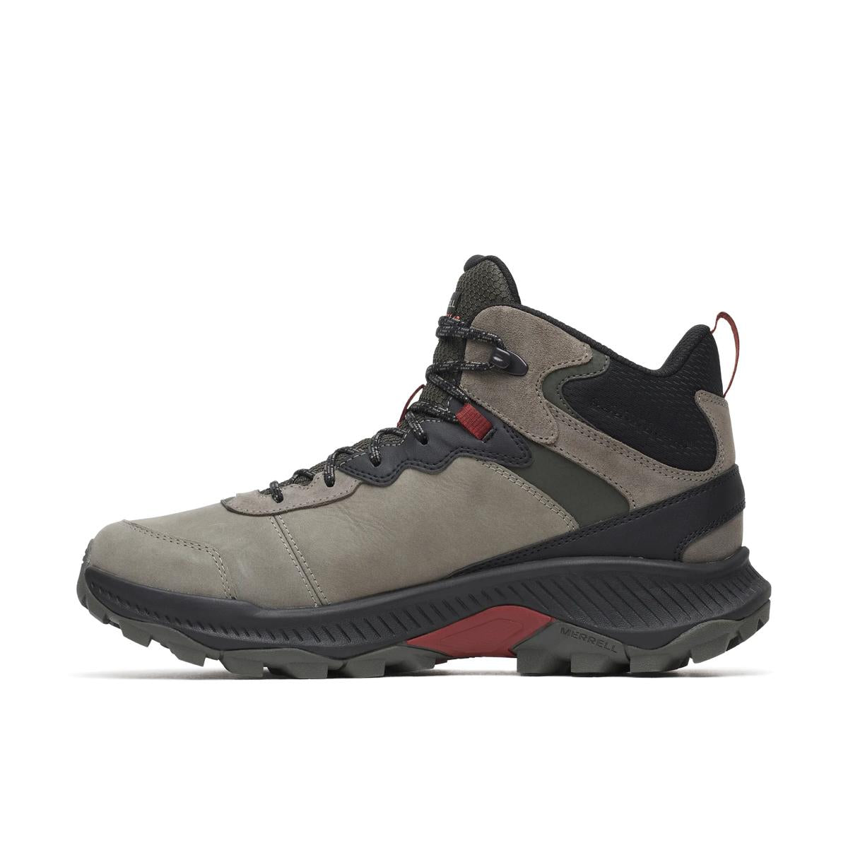 Merrell Men's Speed Strike 2 Mid Leather Waterproof Boots- Talus/Red Ochre