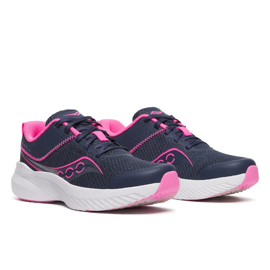 Saucony Big Kid's (13-7) Kinvara 14 Sneaker - Pink/Navy