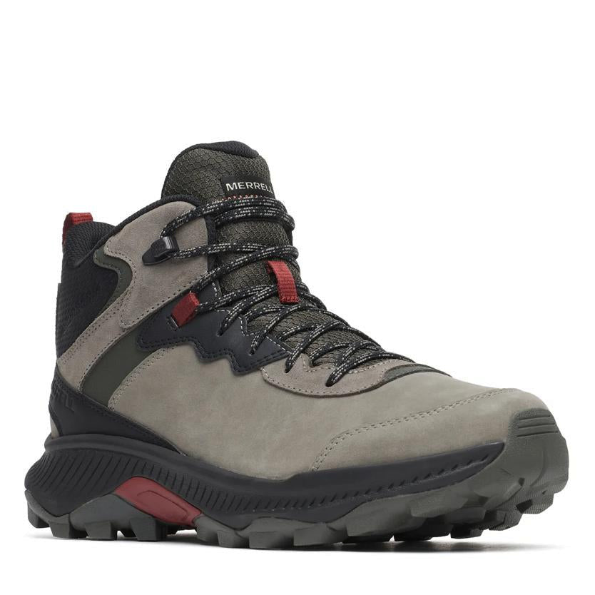 Merrell Men's Speed Strike 2 Mid Leather Waterproof Boots- Talus/Red Ochre