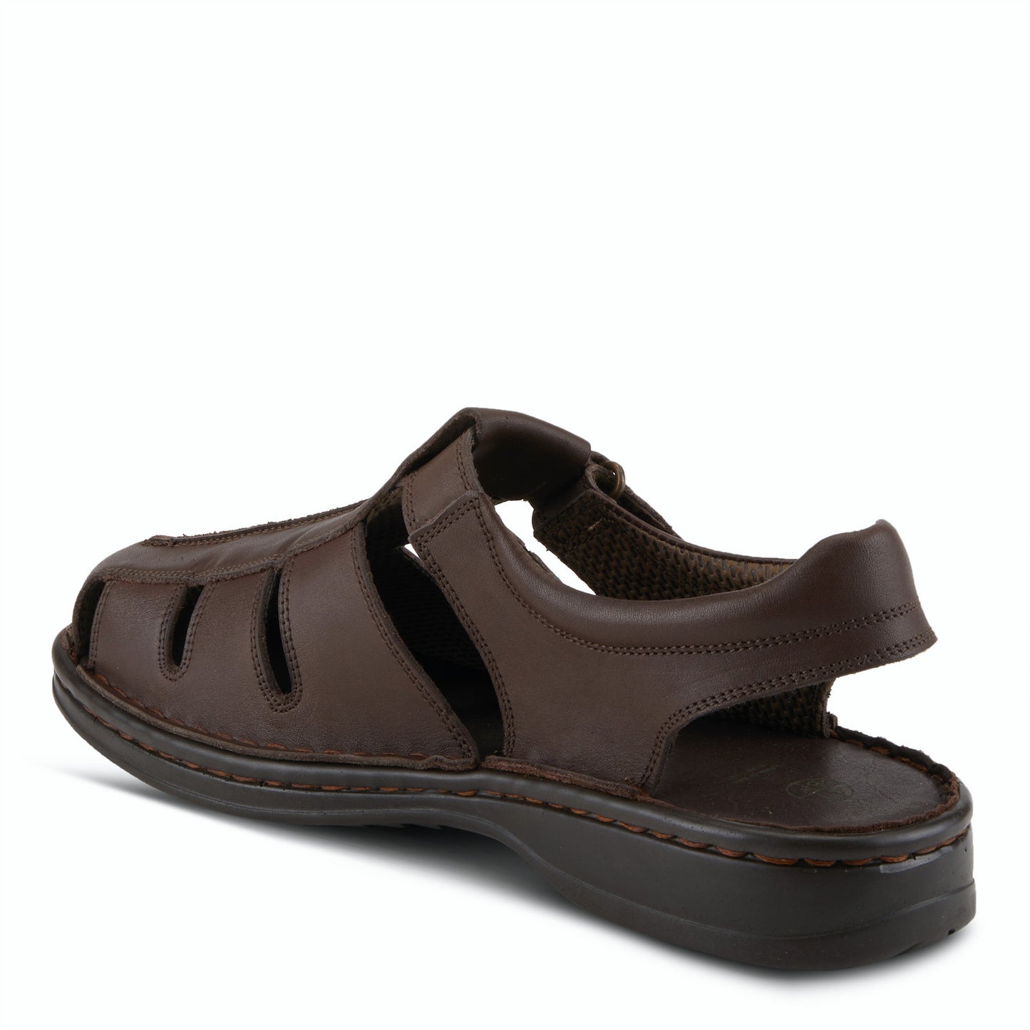 Spring Step Men's Laredo Leather Sandal - Dark Brown