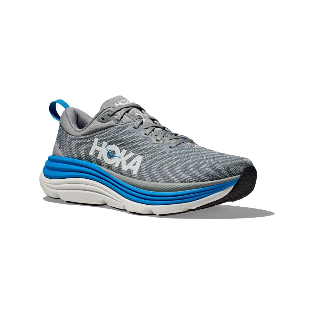 HOKA Men's Gaviota 5 Everyday Running Sneaker - Limestone/Diva Blue ...