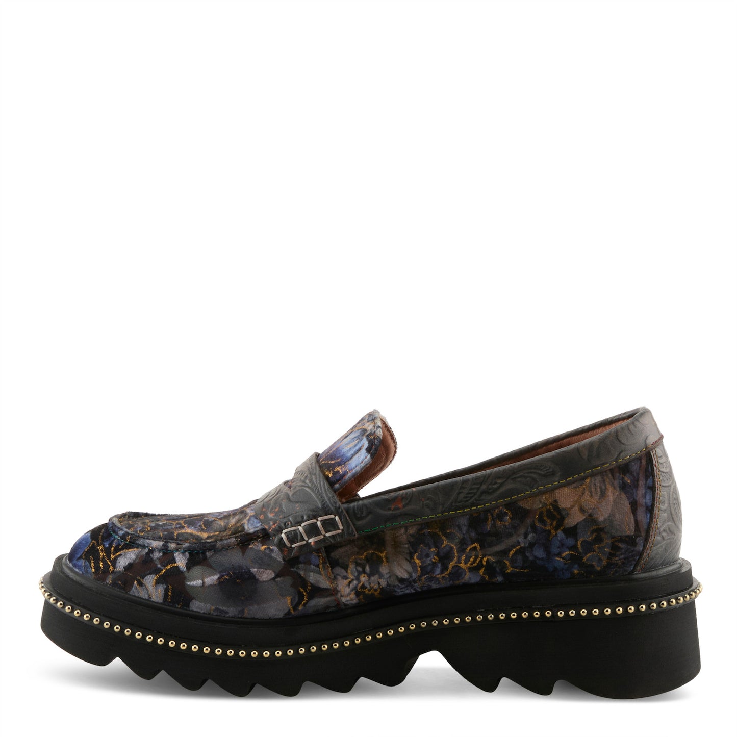 L'Artiste by Spring Step Women's Altona Vivi Loafer - Navy Multi