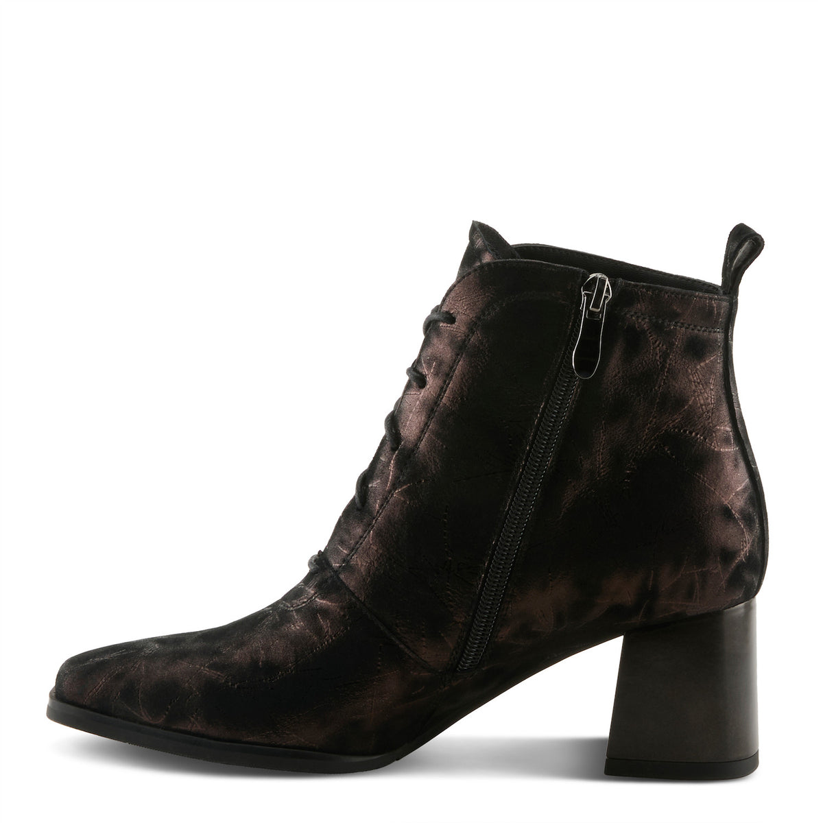 Azura By Spring Step Women's Lacemeup Boots- Chocolate Brown