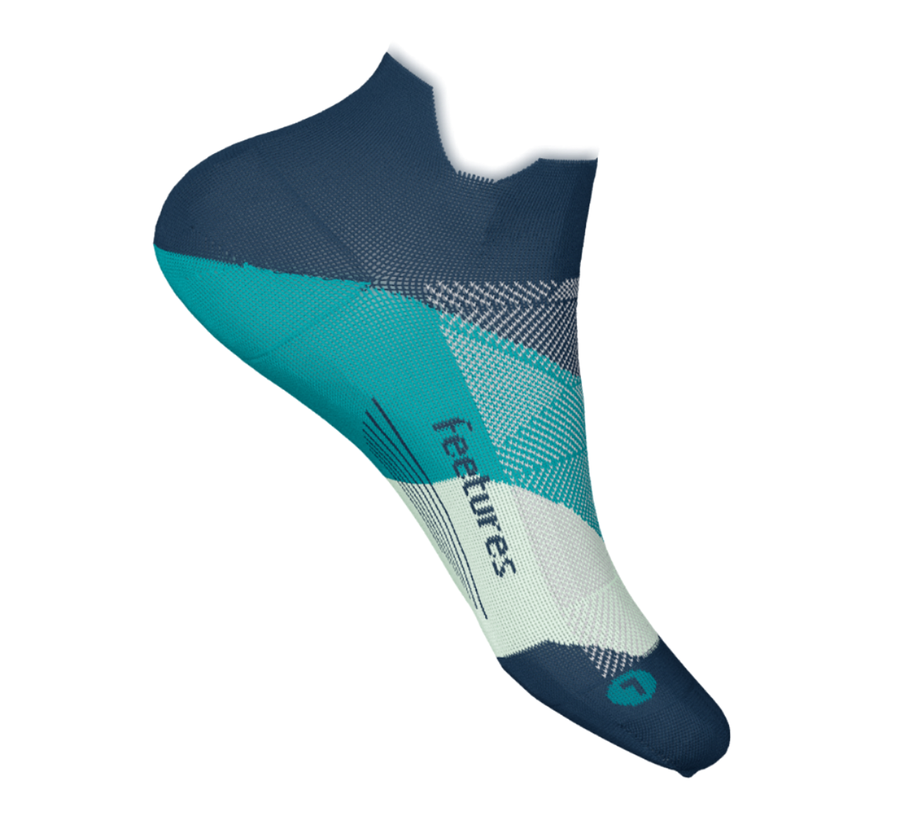 Feetures Women's Elite Ultra No Show Tab Sock -Nitro Navy