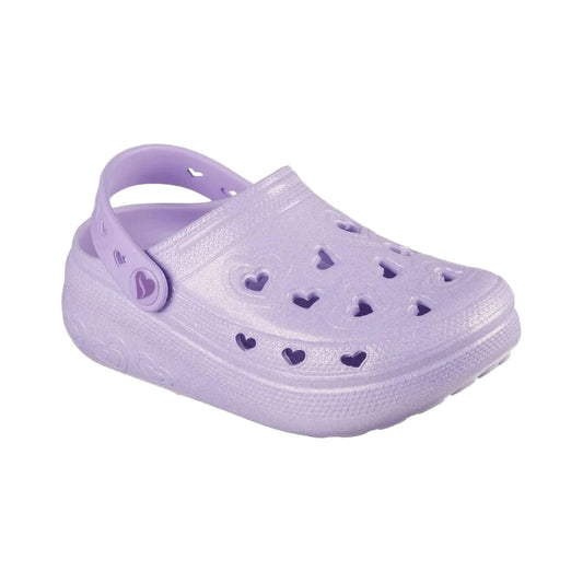 Foamies by Skechers Girls Cutie Pop - Very Cutesy Sandals- Lavender