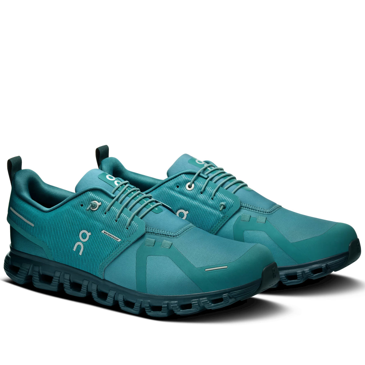 On Running Men's Cloud 6 Waterproof Running Shoe - Storm/Larch