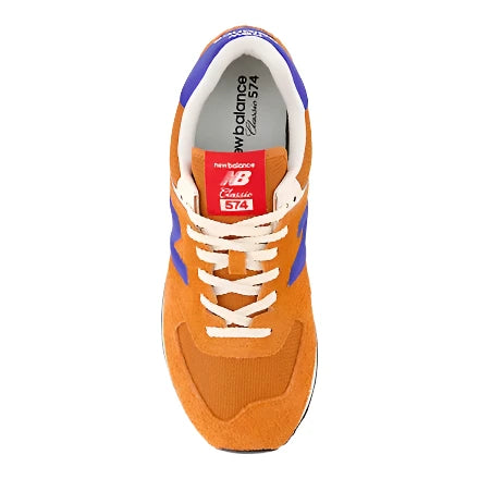 New Balance Men's 574 Sneaker - Sienna with Blue Gemstone