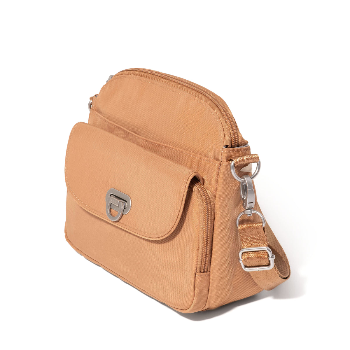Baggallini Women's Coastal Flip Lock Camera Bag Crossbody - Acorn