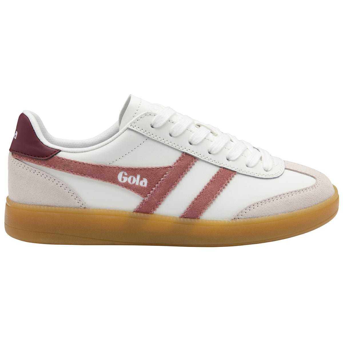 Gola Women's Viper Sneakers - White/Brown Rose/Windsor Wine/Gum
