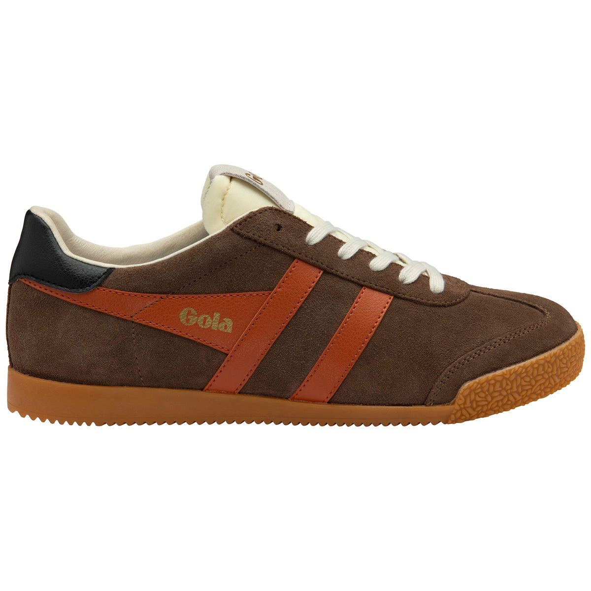 Gola Classics Men's Elan Sneakers - Otter/Moody Orange/Black