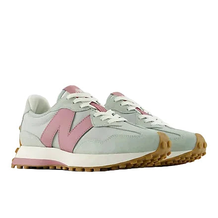 New Balance Women's 327 Sneaker - Lone Star Grey/Rosewood