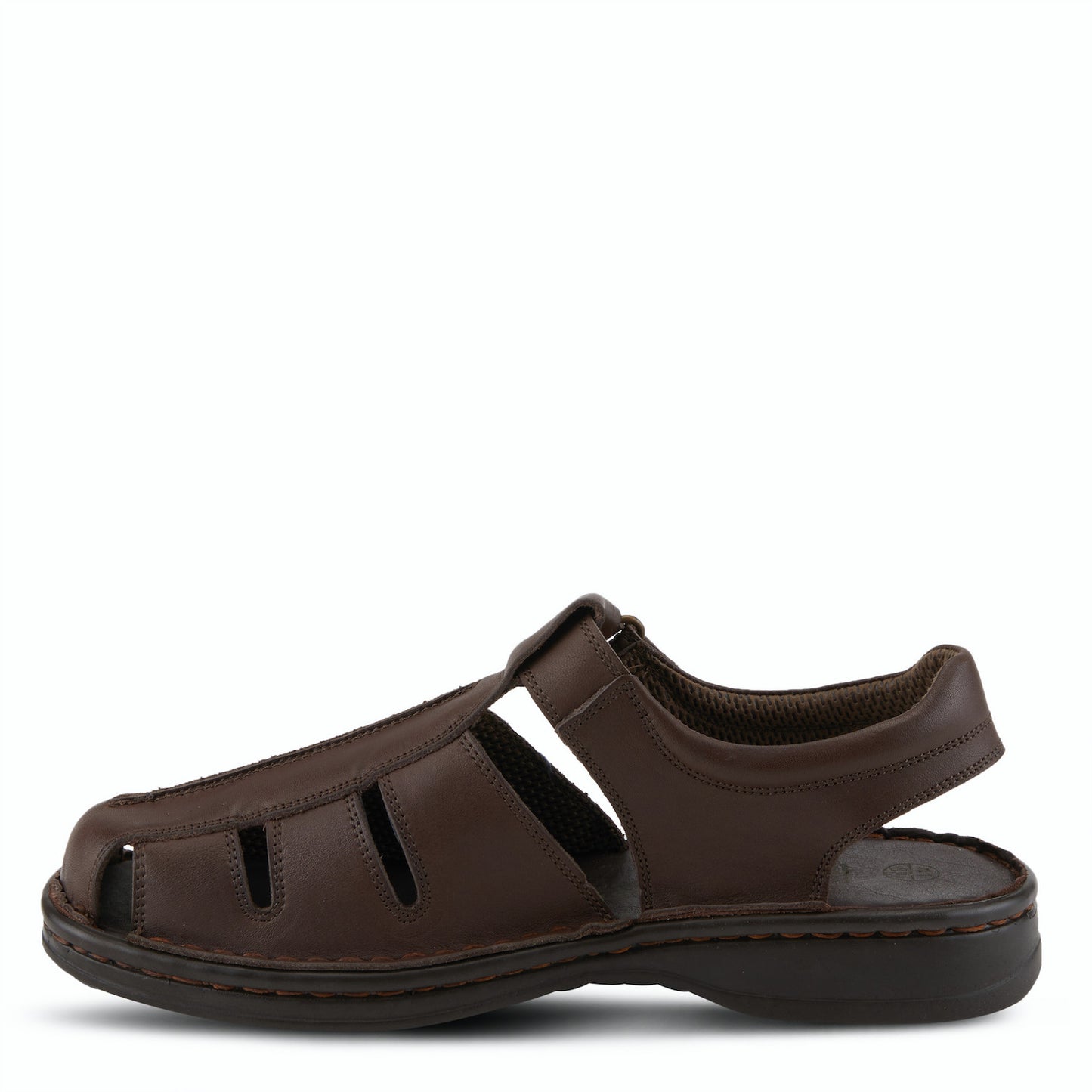 Spring Step Men's Laredo Leather Sandal - Dark Brown