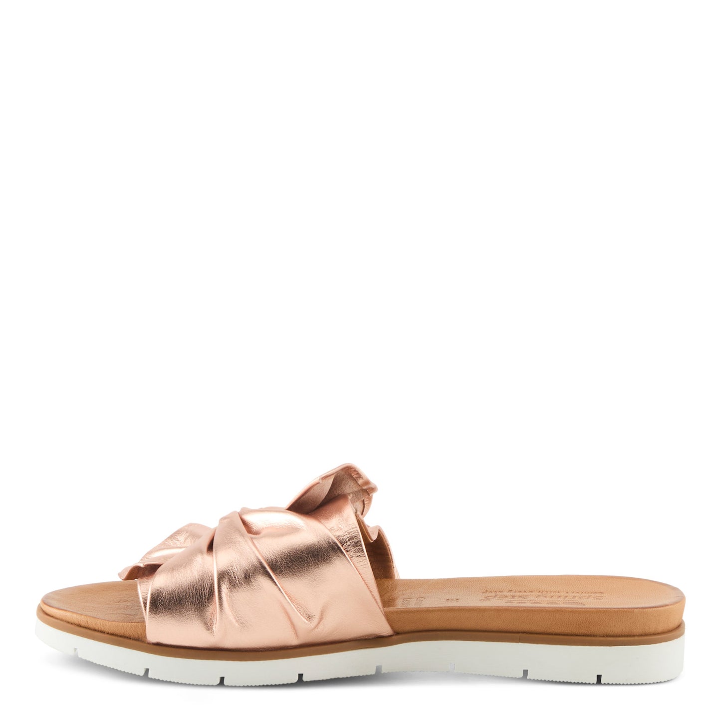 Spring Step Women's Lavona Slip On Slide Sandal - Rose Gold