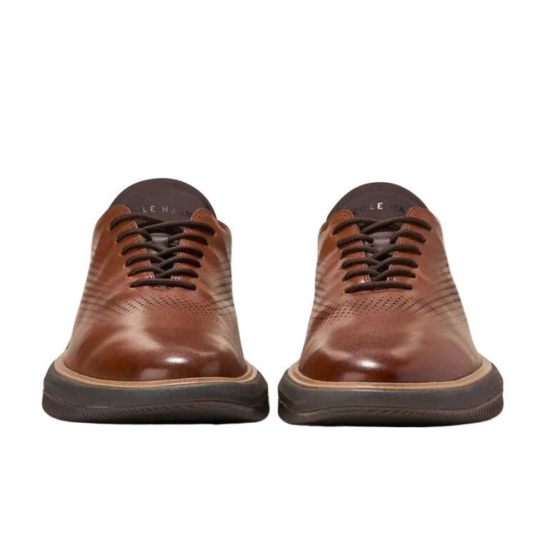 Cole Haan Men's Grand Phaze Laser Quick-On Oxfords - British Tan/ Natural/ Java