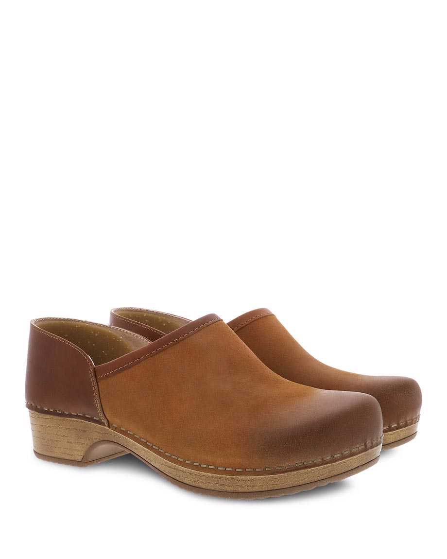 Dansko Women's Brenna Burnished Suede - Tan