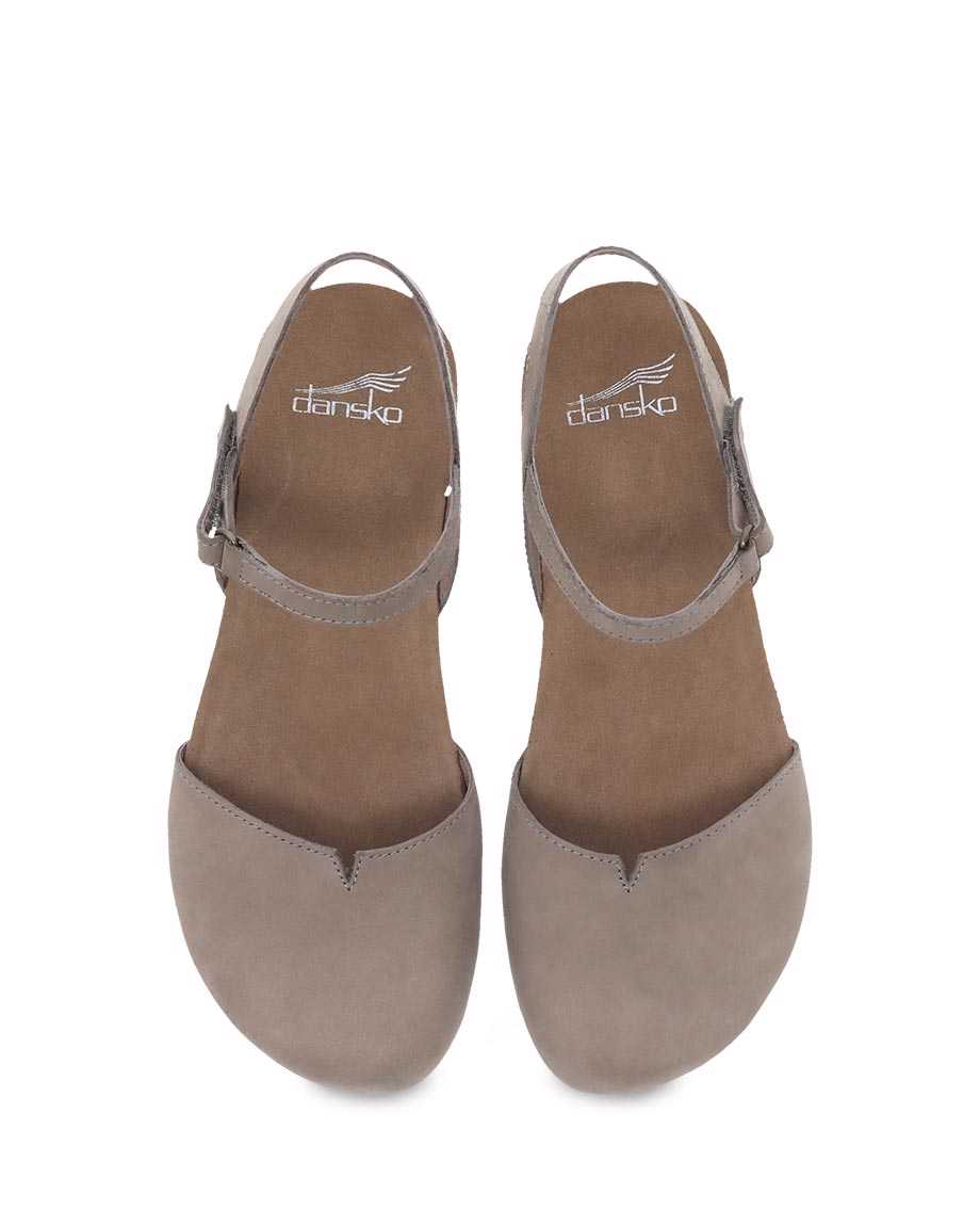 Dansko Women's Rowan Sandal - Taupe Milled Nubuck