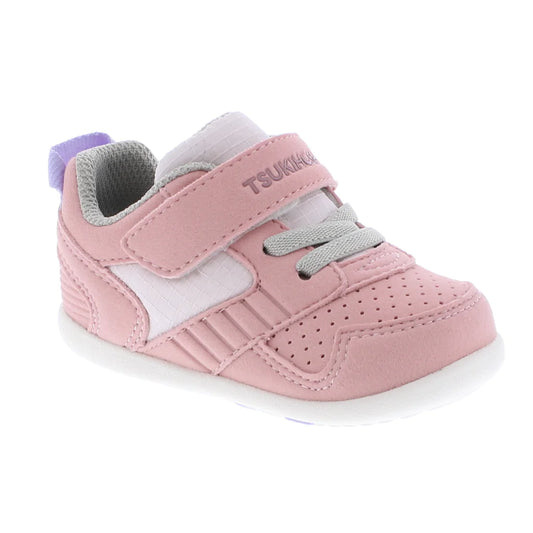 Tsukihoshi RACER Baby Shoes (Sizes 3.5 - 6.5) - Rose/Pink